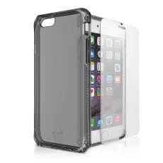 ItSkins - Itskins Spectrum 3D Combo Skal till iPhone 6S Plus (Svart) + Tempered Glass