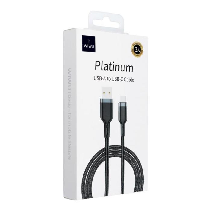 WIWU - WiWU Platinum Series Kabel Wi-C019 USB-A till USB C 3A 1,2m