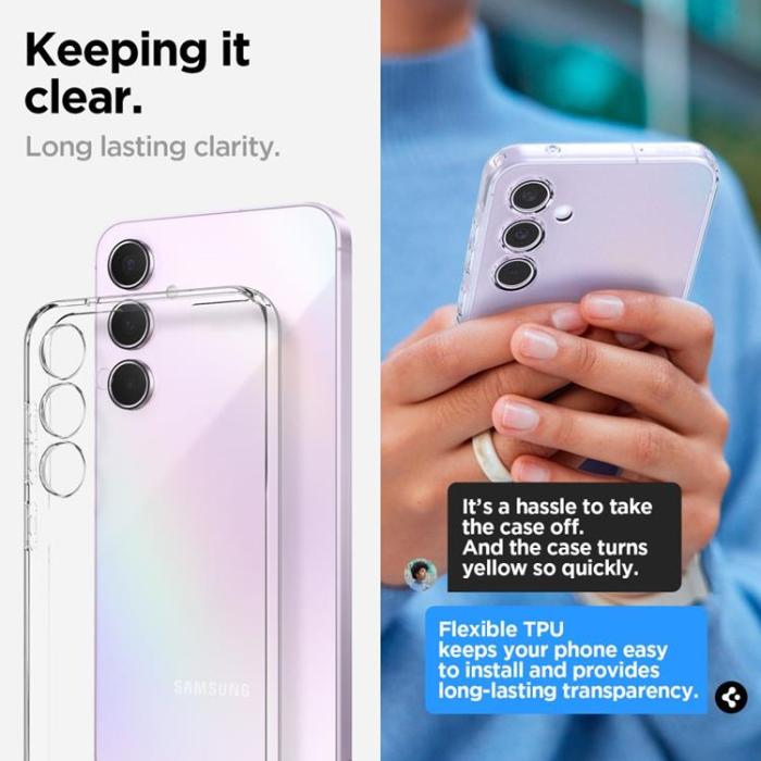 Spigen - Spigen Galaxy A55 5G Mobilskal Liquid Crystal - Clear
