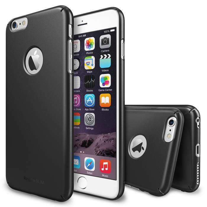 Ringke Logo-Cut Slim Dual Coated Skal till Apple iPhone 6(S) Plus - Gun Metal | 2353 | AlltMobil