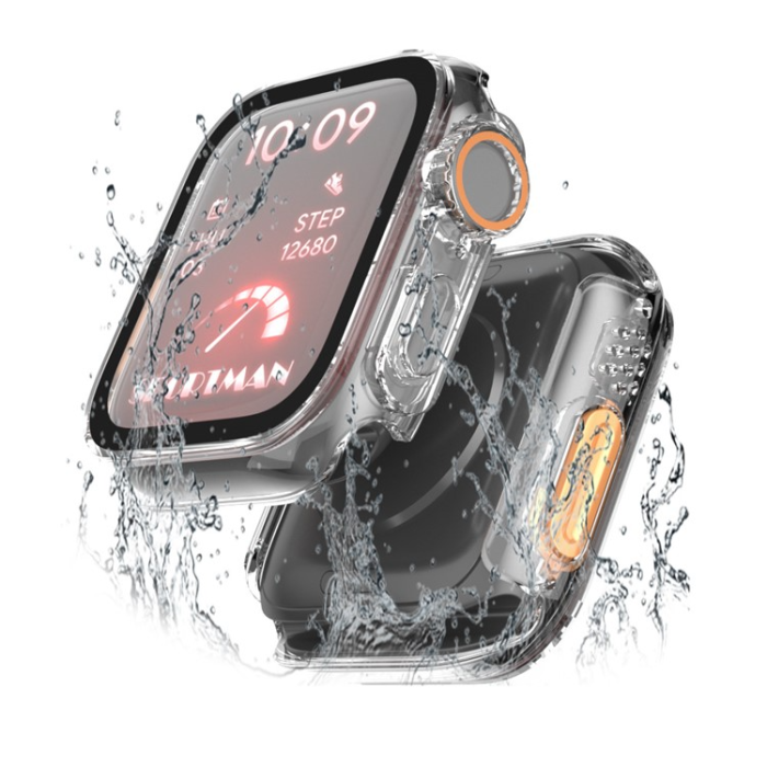 OEM - Apple Watch 7/8 (41mm) Förvandla Utseendet till Apple Watch Ultra - Clear
