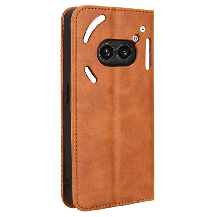A-One Brand - Nothing Phone (2a) Plus Plånboksfodral Retro Kickstand - Brun