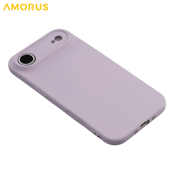 Amorus - AMORUS iPhone Air Mobilskal Precise Cutouts TPU Fiber - Lila