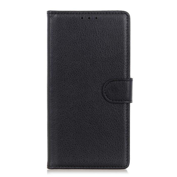 A-One Brand - Litchi Plånboksfodral Samsung Galaxy XCover 5 - Svart