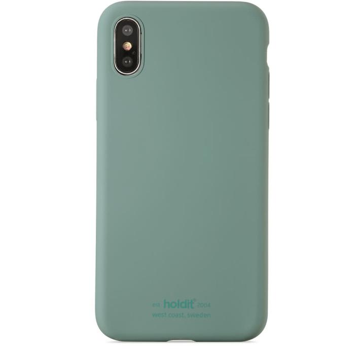 UTGATT1 - Holdit Silicone Skal iPhone X/xs - Moss Grön