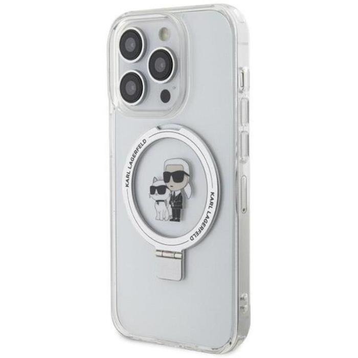 KARL LAGERFELD - Karl Lagerfeld iPhone 14 Pro Max Mobilskal MagSafe Ringställ