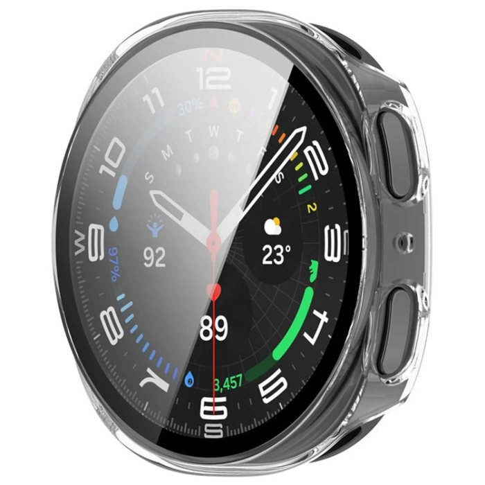 WANLONFENG - Wanlonfeng Galaxy Watch 8 (44mm) Skal PC-Ram - Transparent