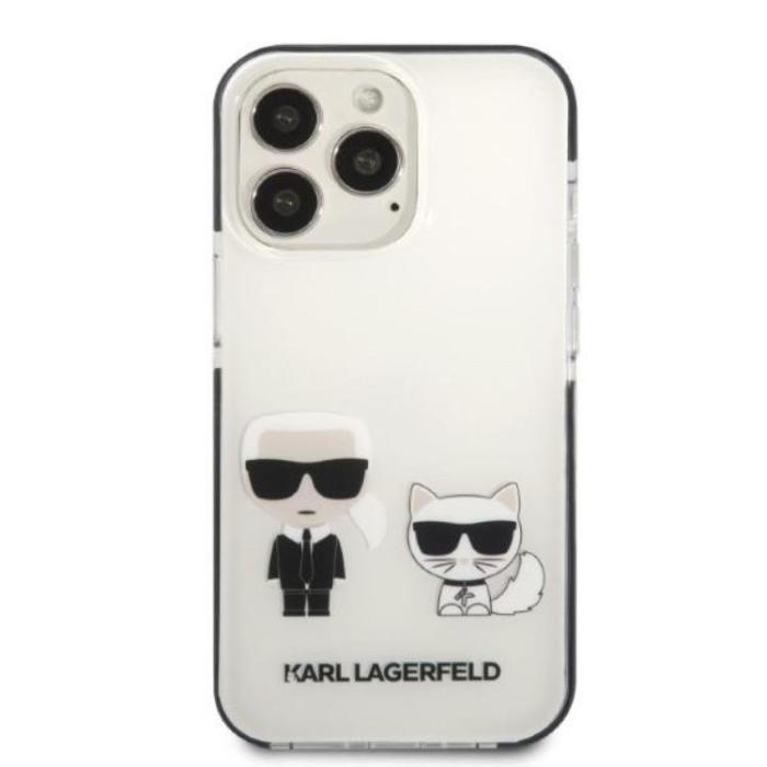 KARL LAGERFELD - Karl Lagerfeld iPhone 13 Pro Skal Karl & Choupette - Vit