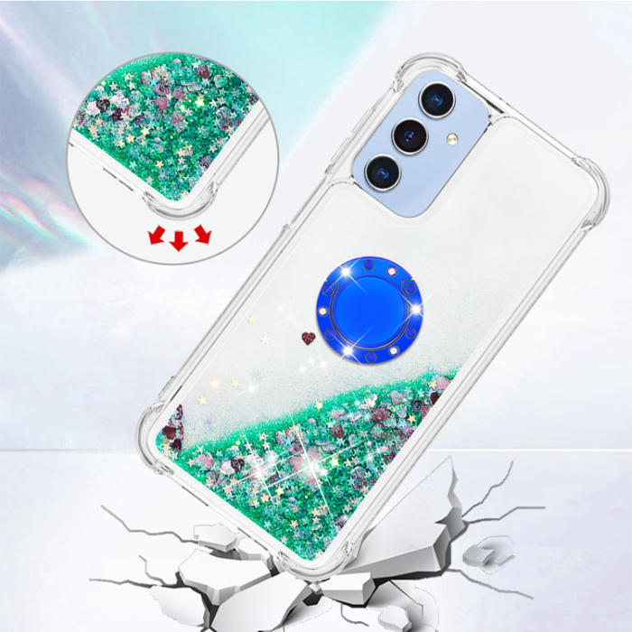 A-One Brand - Galaxy A17/A26 Mobilskal Kickstand Quicksand TPU - Grön