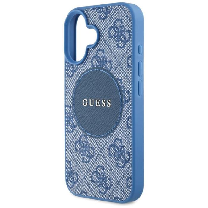 Guess - Guess iPhone 16 Mobilskal MagSafe 4G Circle - Blå