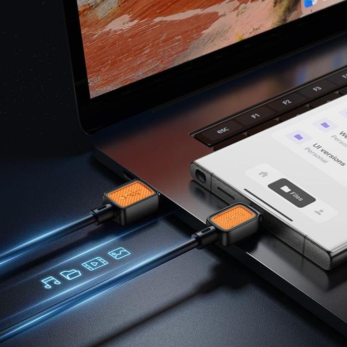 Hoco - HOCO USB-A till USB-C Kabel 3A 1 m X108 - Svart