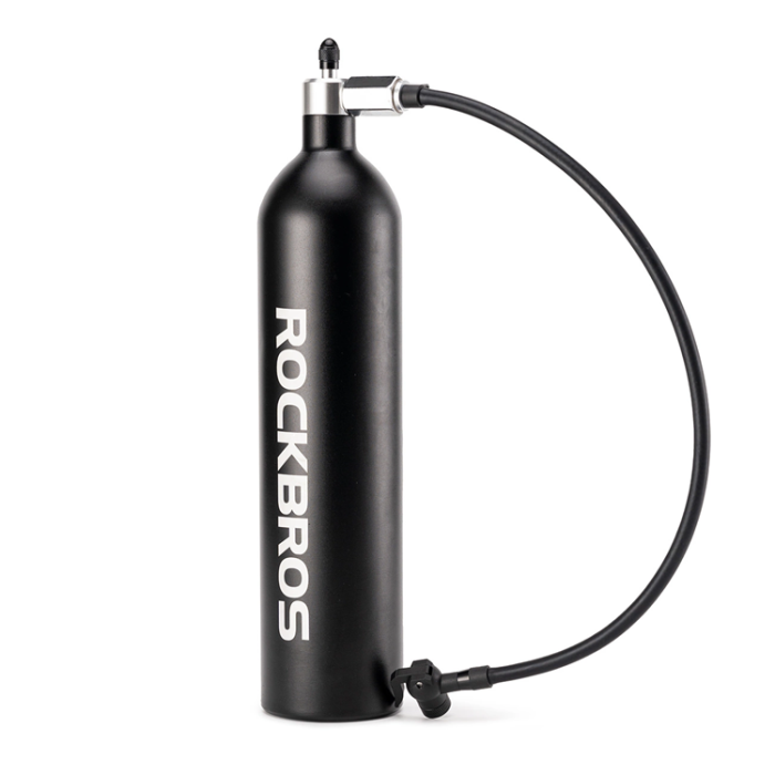 Rockbros - Rockbros Tubeless Tire Inflator 200 PSI 1.2L - Svart