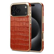 DENIOR - DENIOR iPhone 17 Pro Mobilskal Äkta Läder - Brun