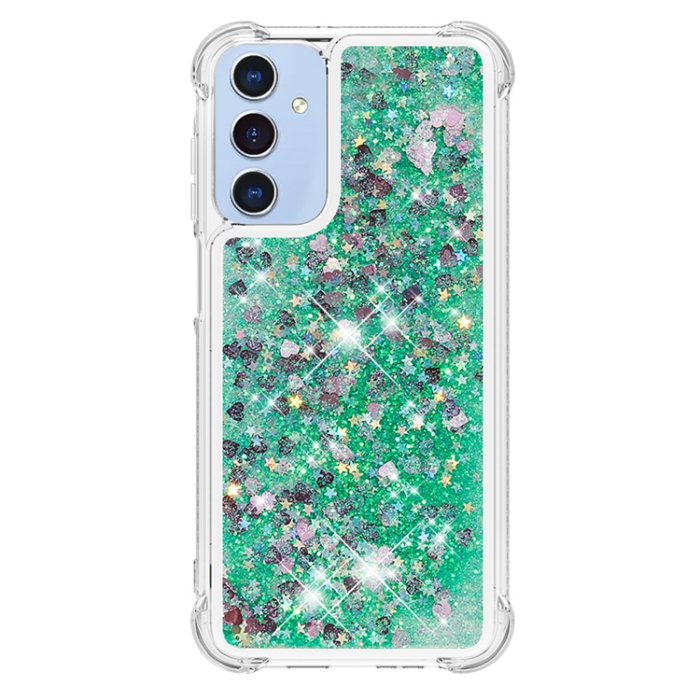 A-One Brand - Galaxy A17/A26 Mobilskal Glitter Quicksand TPU - Grön