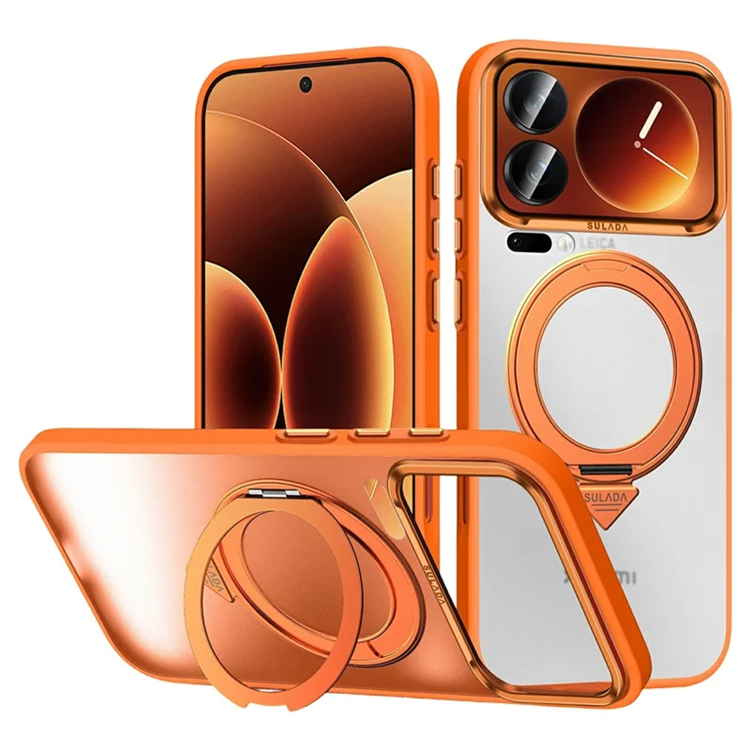 SULADA Mobilskal till Xiaomi 17 Pro Magsafe Kickstand - Orange (Orange) | 2353 | AlltMobil