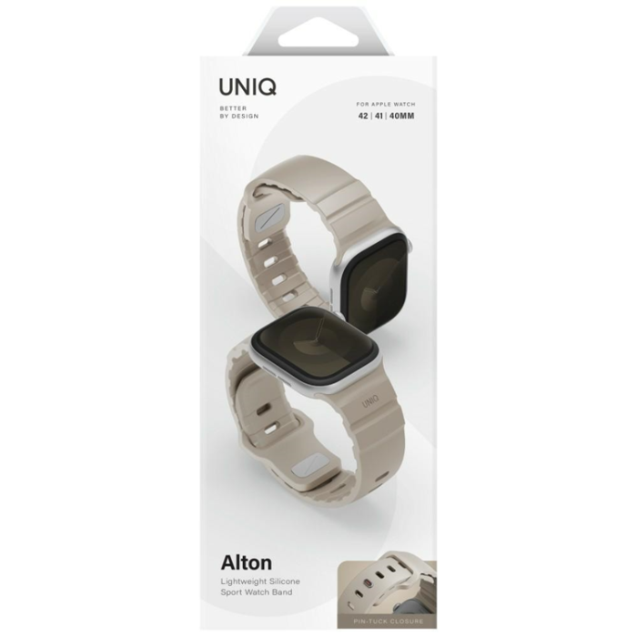 UNIQ - UNIQ Apple Watch (40/41/42 mm) Armband Silikon - Sand