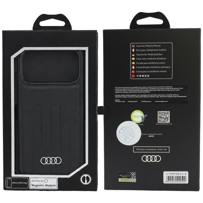 Audi - Audi Mobilskal För iPhone 18 Pro Max/17 Pro Max Magsafe - Svart