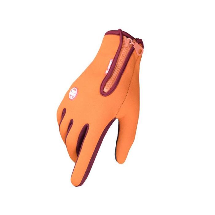 OEM - Vattenavvisande Touchvantar / Handskar - Large - Orange