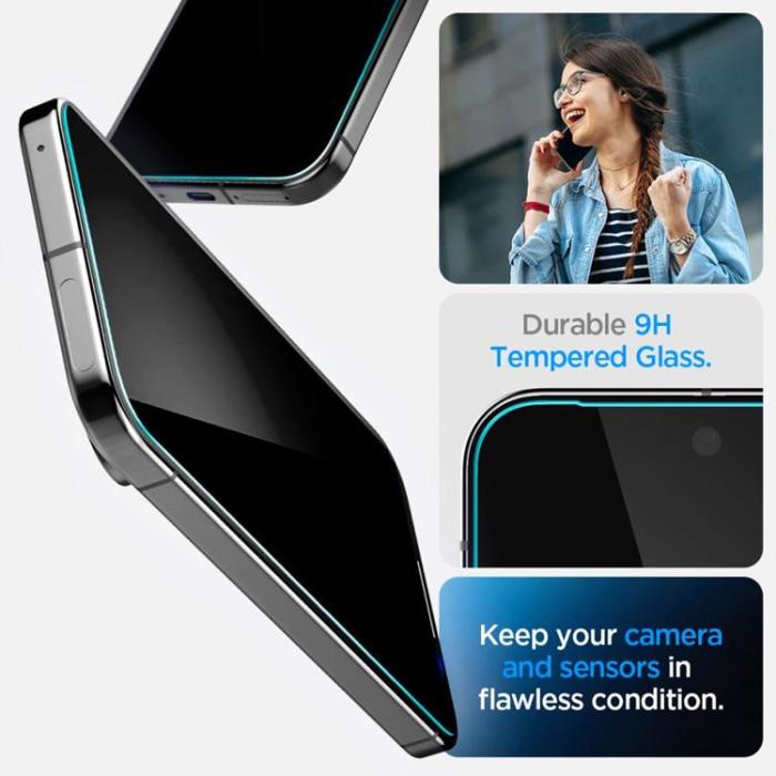 Spigen - Spigen [2-Pack] Google Pixel 9/9 Pro Skärmskydd Härdat Glas EZ-FIT