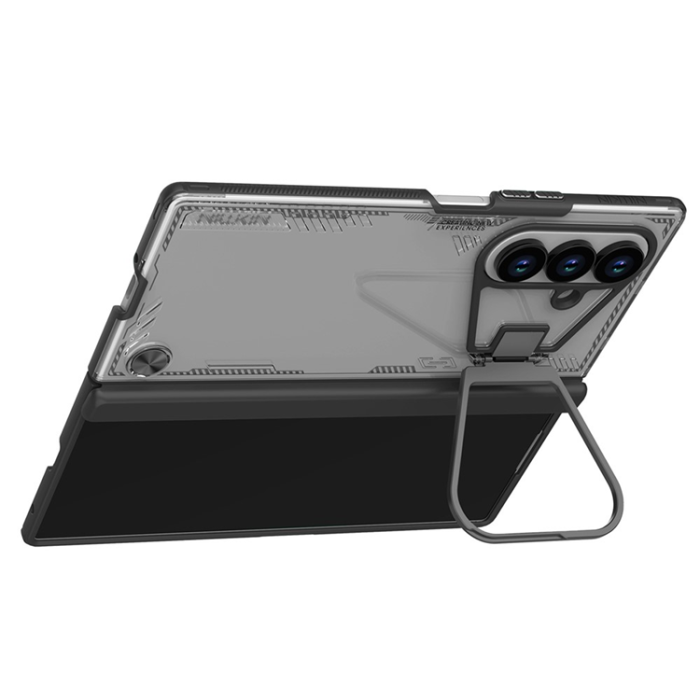 Nillkin - NILLKIN Galaxy Z Fold 7 Mobilskal Kickstand Iceblade Prop - Grå