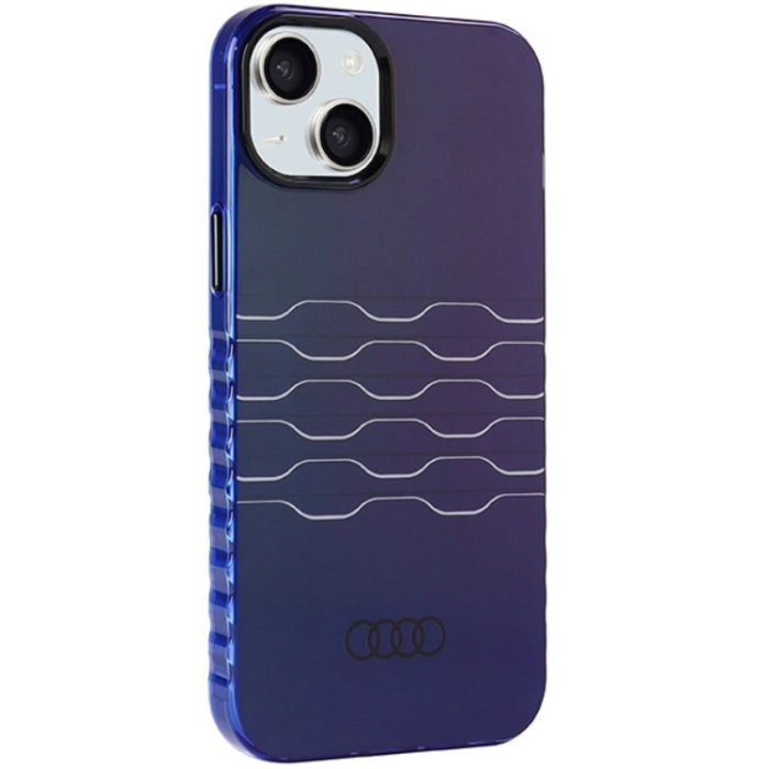 Audi - Audi iPhone 15/14 Plus Mobilskal Magsafe IML - Blå