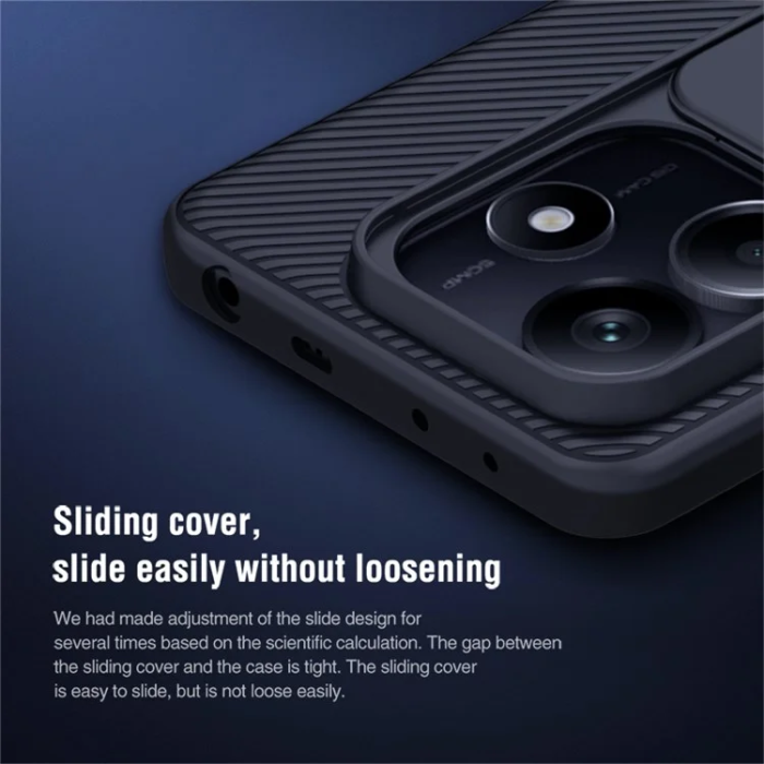Nillkin - Nillkin Xiaomi Redmi Note 14 5G Mobilskal Camshield - Blå