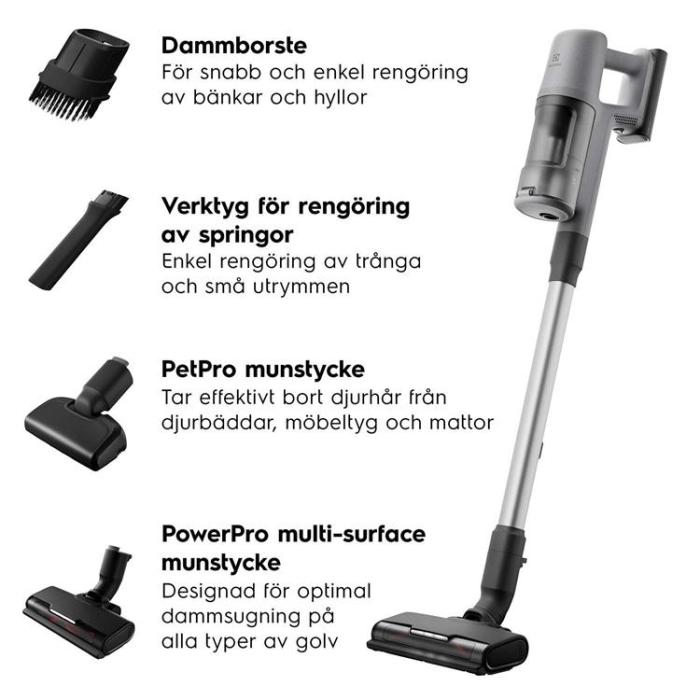 Electrolux - Electrolux Skaftdammsugare EP61AB21UG Urban - Grå