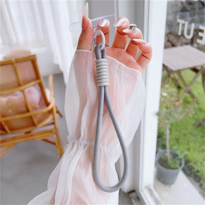 A-One Brand - iPhone 16 Plus Mobilskal MagSafe Lens Kickstand med Handrem - Grå