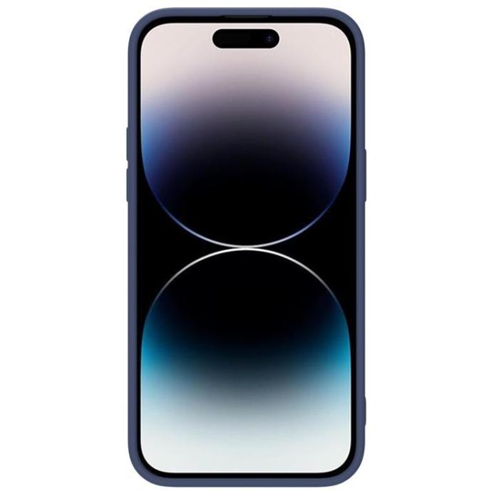 Nillkin - Nillkin iPhone 14 Pro Max Skal Magsafe CamShield Silicone - Blå