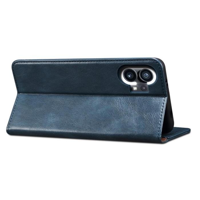OEM - Nothing Phone 1 Plånboksfodral Crazy Horse Flip - Blå
