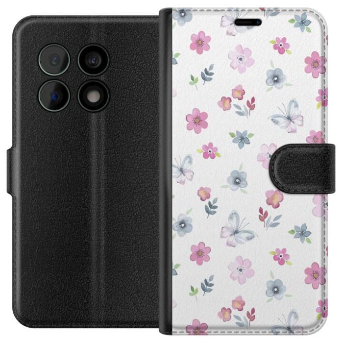 iSecrets - Plånboksfodral till OnePlus 10 Pro med Blommor och fjärillar
