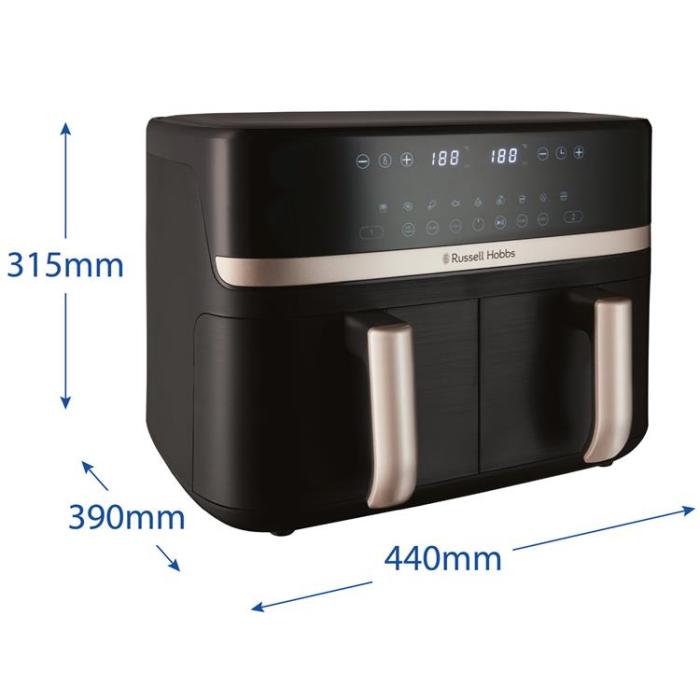 Russell Hobbs - Russell Hobbs Airfryer 27680-56/RH Satisfry Dual Basket Air Fry