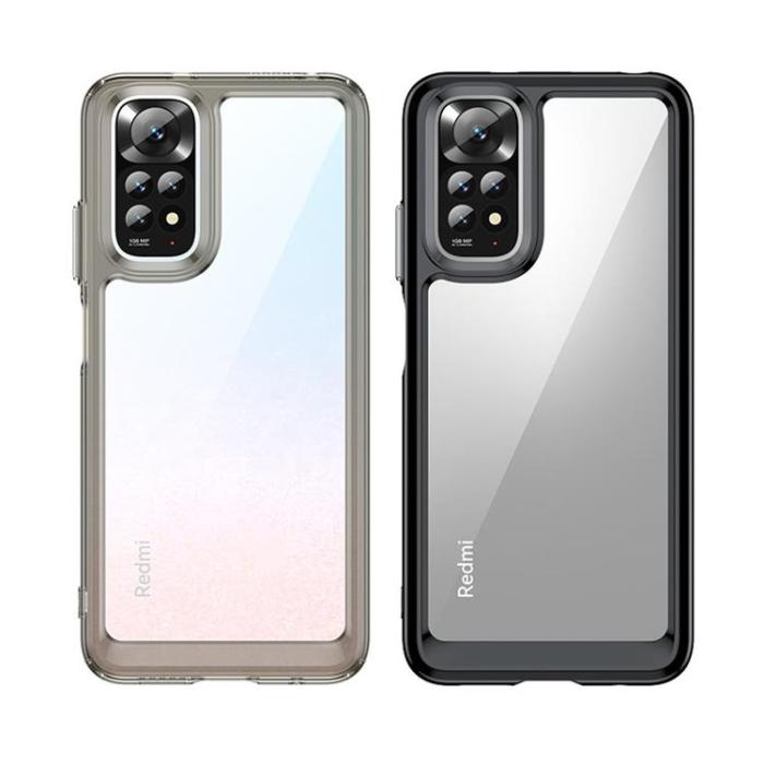 OEM - Xiaomi Redmi Note 11/11S Skal Outer Space med en Gelram - Röd