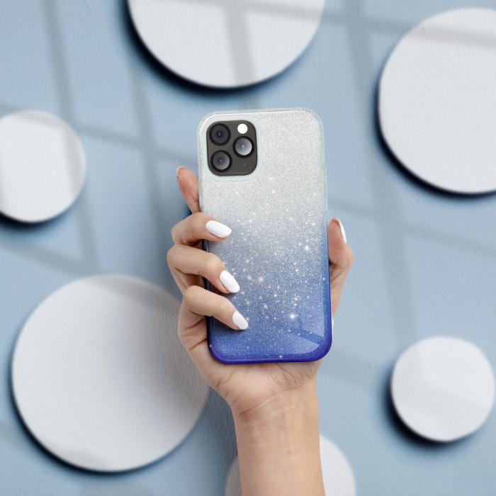 Forcell - Forcell SHINING skal till iPhone 11 PRO clear/Blå