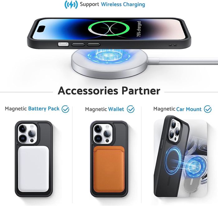 Boom of Sweden - BOOM iPhone 14 Pro Max Mobilskal Magsafe Frosted - Svart