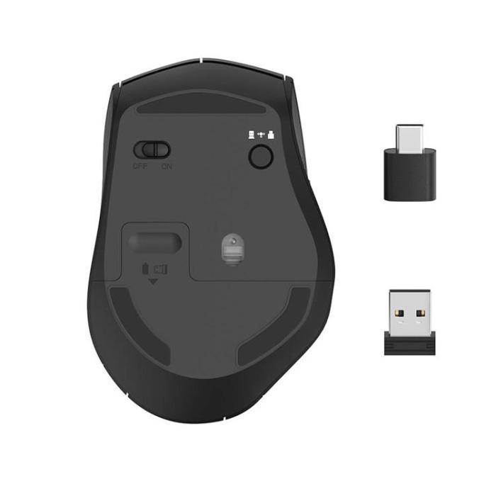 Hama - Hama Mus Trådlös Dual Mode USB-C/USB-A 6-knapps - Svart