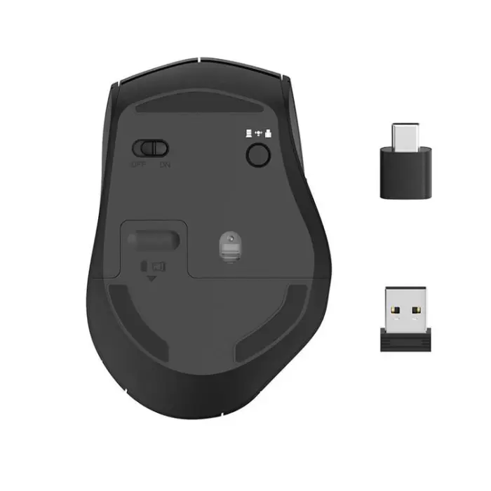 Hama - Hama Mus Trådlös Dual Mode USB-C/USB-A 6-knapps - Svart