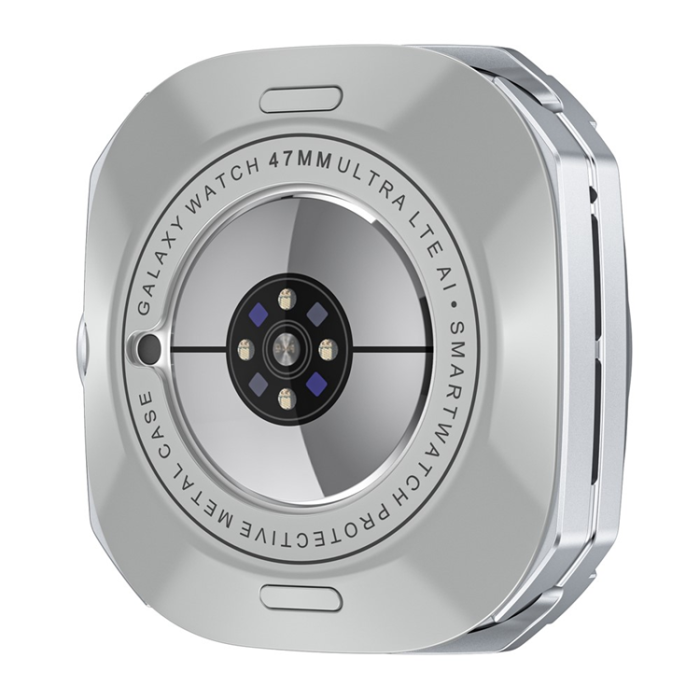A-One Brand - Samsung Galaxy Watch Ultra (47mm) Skal Cyber Style - Silver/Vit