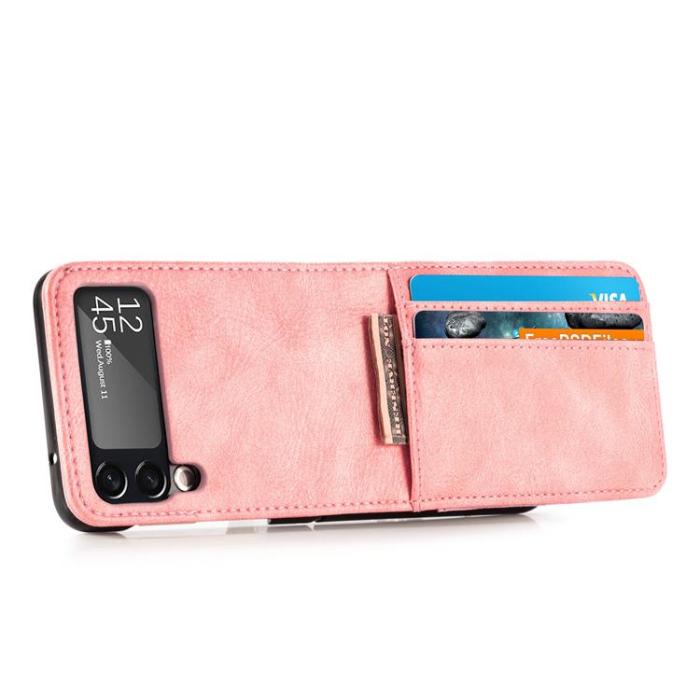 A-One Brand - Plånboksfodral till Samsung Galaxy Z Flip 3 5G - Rosa