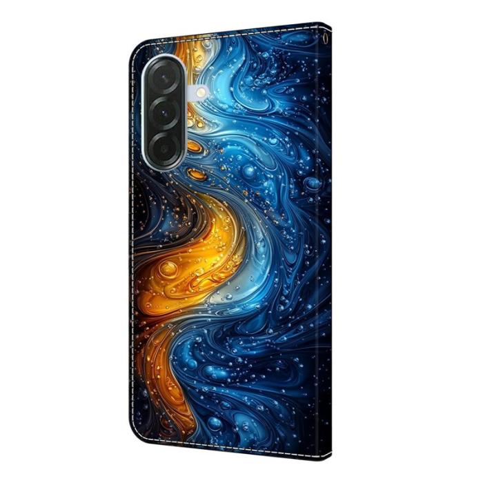 OEM - Samsung Galaxy A57 Plånboksfodral Konstläder Mönstertryck - Liquid