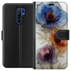 Gustaf - Pl&aring;nboksfodral till Xiaomi Redmi 9 med Silkesblommor