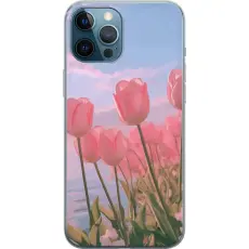 Gustaf - Mobilskal till Apple iPhone 12 Pro Max med Rosa Tulpaner