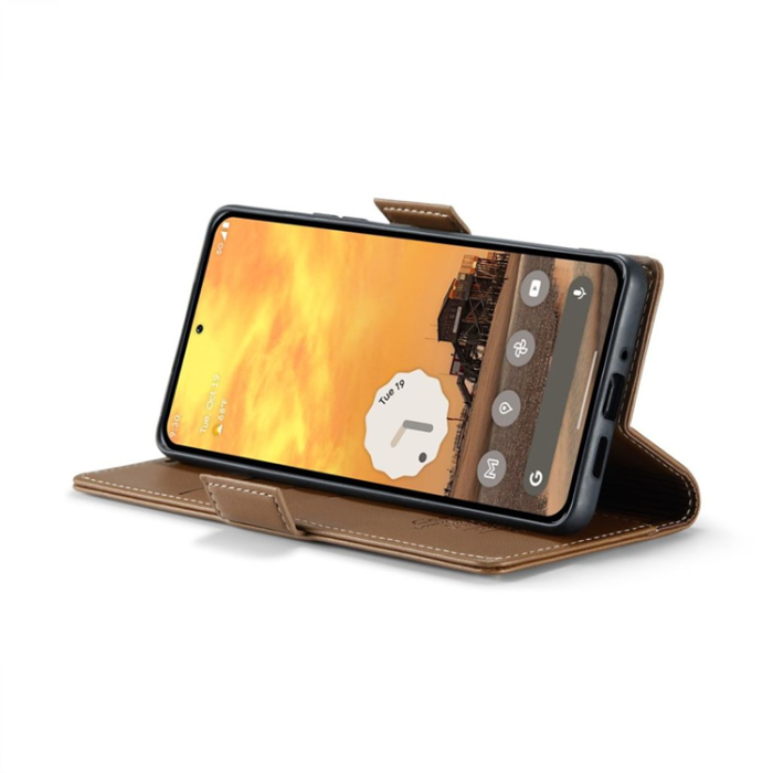 Caseme - Caseme Google Pixel 9 Pro/Pixel 9 Plånboksfodral 023 - Brun