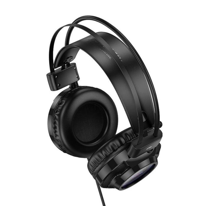 Hoco - Hoco On-Ear Gaming Hörlurar USB-A/Jack 3.5mm - Svart