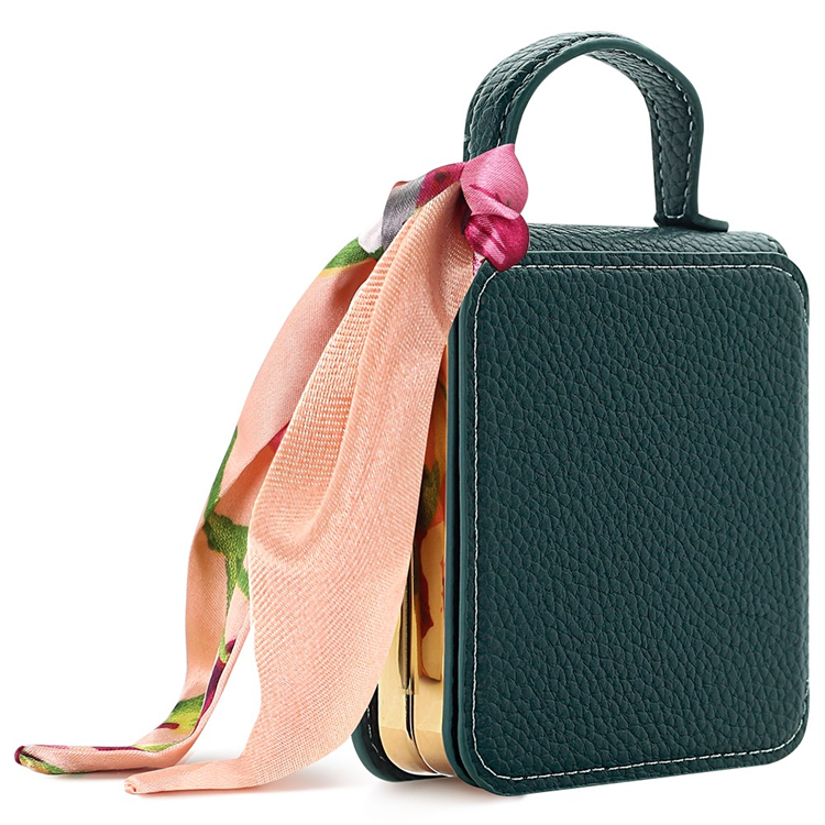 Galaxy Z Flip 7 Mobilskal Tote med Spegel - Grön | 2353 | AlltMobil