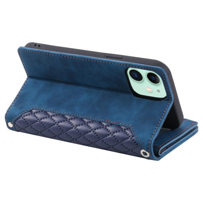 UTGATT1 - iPhone 11 Plånboksfodral Quilted - Blå