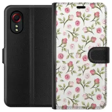 Gustaf - Pl&aring;nboksfodral till Samsung Galaxy Xcover 5 med Blommigt