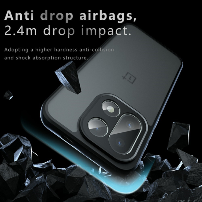 A-One Brand - OnePlus 15 5G Mobilskal Matte Skin-Feel Shockproof - Svart