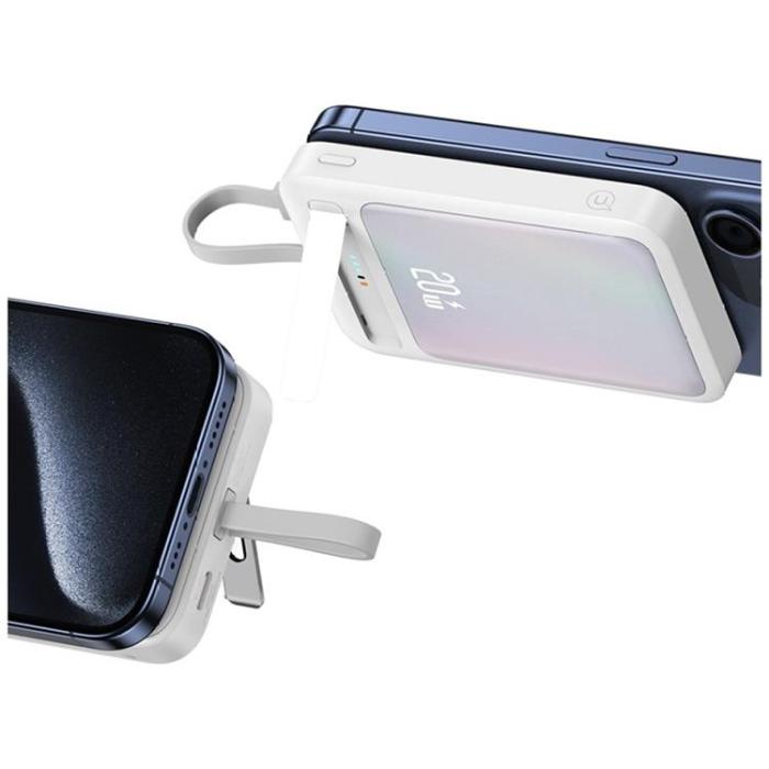 USAMS - USAMS Magnetisk Trådlös Powerbank 10000mAh CD219 XM- Svart