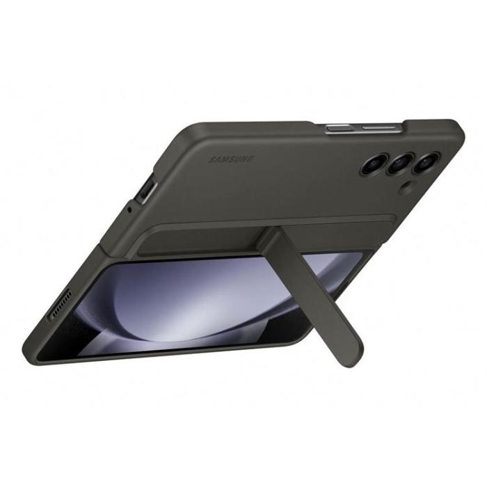 Samsung - Samsung Galaxy Z Fold 5 Mobilskal Silikon med Stativ - Svart